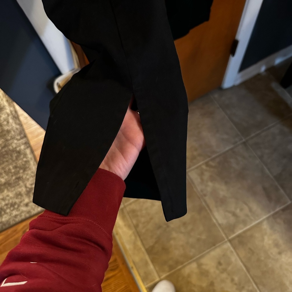 Black Front Split Pixie Pants - image 6